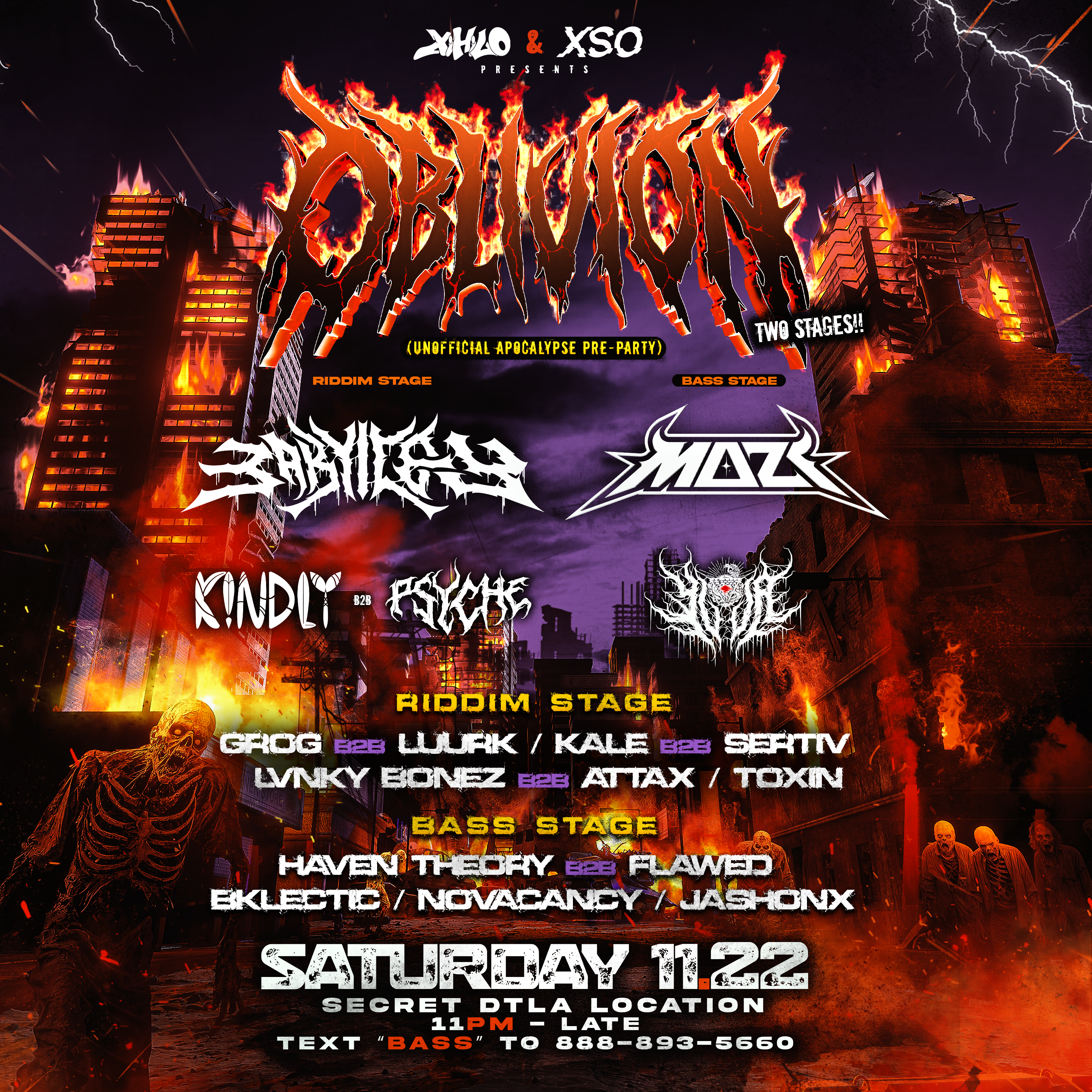 Get tickets now for OBLIVION RSVP NOW. [EDM EVENT]